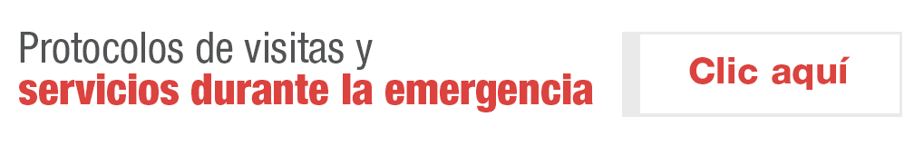 Servicios disponibles durante la emergencia.